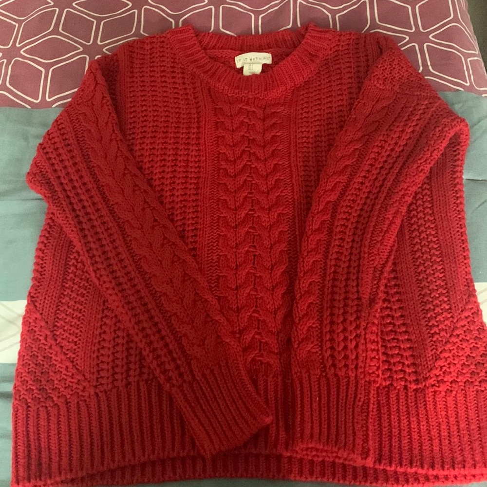 If it were me red sweater in size Small